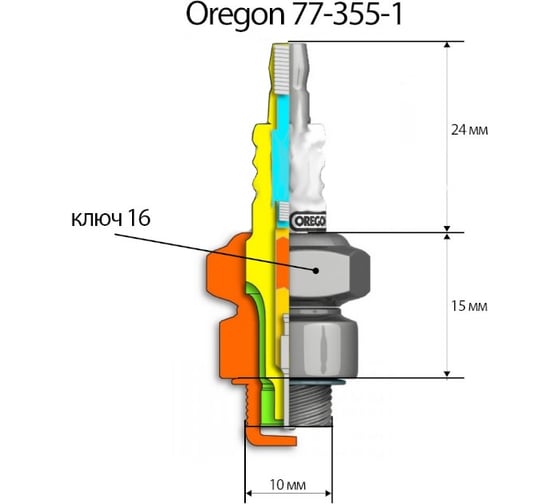 Свеча зажигания TR15C Oregon 77-355-1