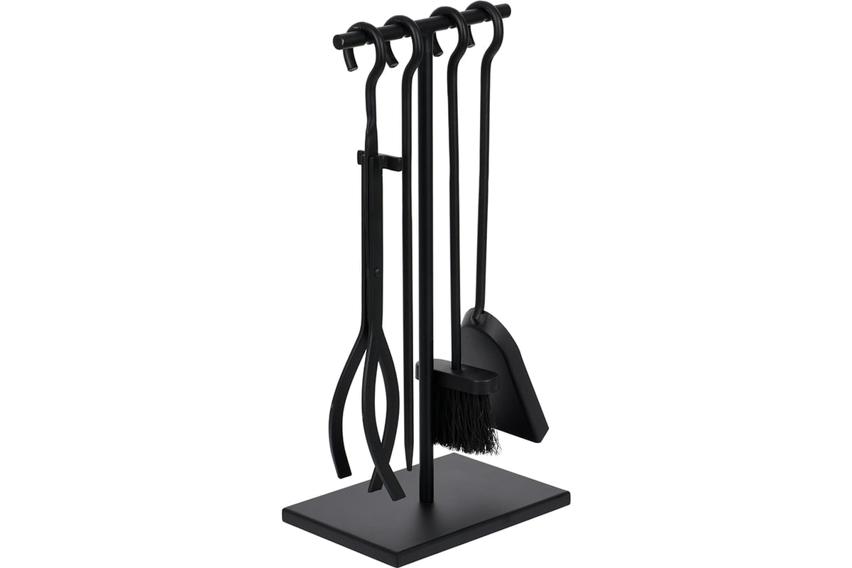 Набор для камина на подставке 4 предмета, 50x22x15 см Печные штучки ...