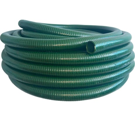 Шланг напорно-всасывающий, спирально-армированный ПВХ СЕВЕР 10 атм, 75 мм, 15 м, зеленый НОВЭМ Север_10атм_75мм_15м, зеленый