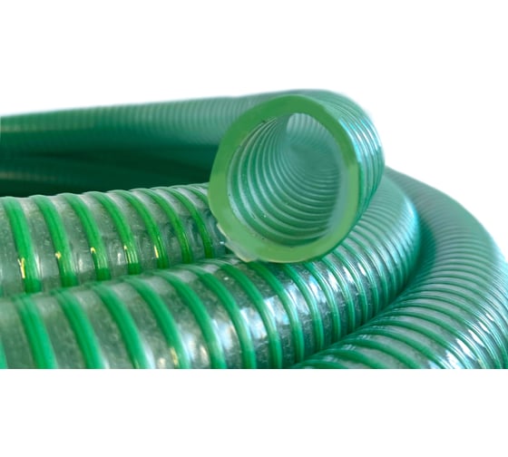 Шланг напорно-всасывающий, спирально-армированный ПВХ СЕВЕР 10 атм, 75 мм, 20 м, прозрачный НОВЭМ Север_10атм_75мм_20м, прозрачный 1