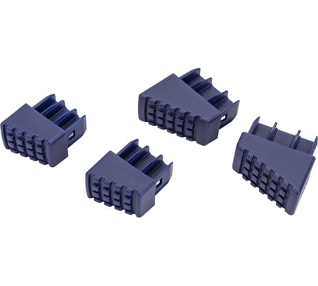 Комплект заглушек для стремянки 40x20, 30x20 мм, синий Алюмет Серия ZGS1