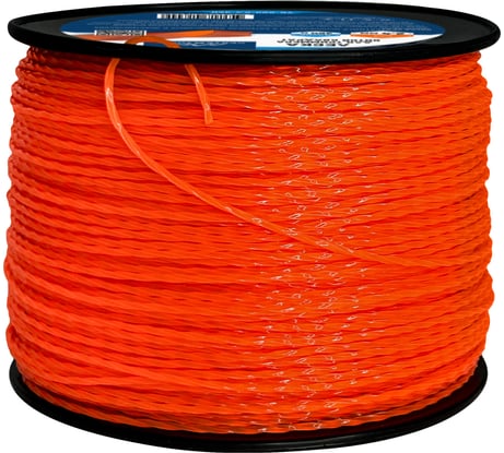 Леска витой квадрат 2.4 мм, бобина 360 м для триммера vertextools YK-222-2.4-360