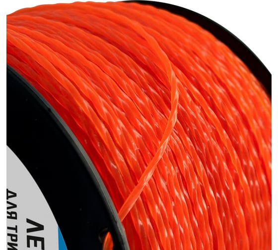 Леска 2.7 мм, бобина 340 м, витой квадрат для триммера vertextools YK-222-2.7-340