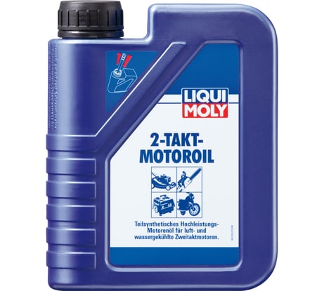 Полусинтетическое моторное масло для 2-тактных двигателей 1л LIQUI MOLY 2-Takt-Motoroil 3958