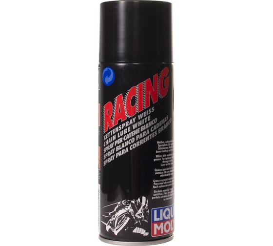 Белая цепная смазка для мотоциклов LIQUI MOLY Racing Kettenspray weiss 0,4л 8050 1
