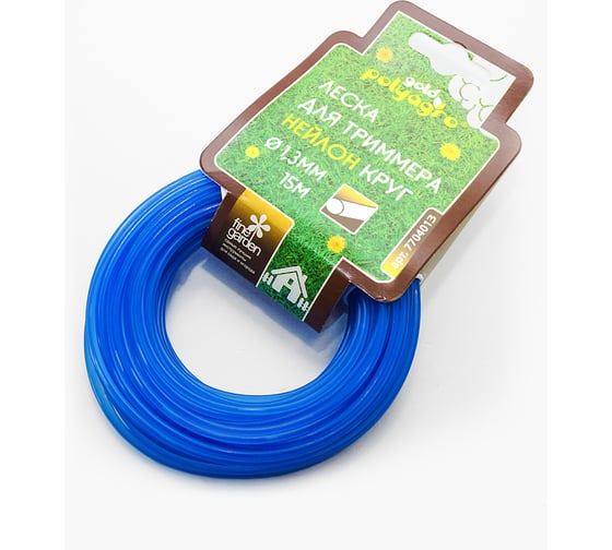 Леска для триммера Gold "круг" 1,3ммx15м POLYAGRO 7704013