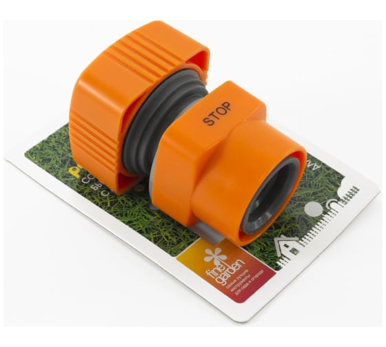 Соединитель быстросъемный с аквастопом для шланга 3/4" Quadro POLYAGRO 7578120