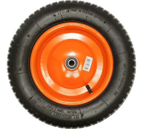 Колесо для тачки 1-колесной (3.25/3.00-8) втулка 12 мм POLYAGRO 8050099