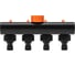 Разветвитель для шланга на 4 канала 1/2", 3/4" Четыре сезона 62-0225 8