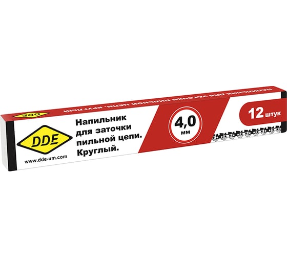 Напильник круглый 4,0 мм - 5/32 уп. 12шт в коробке DDE 240-034