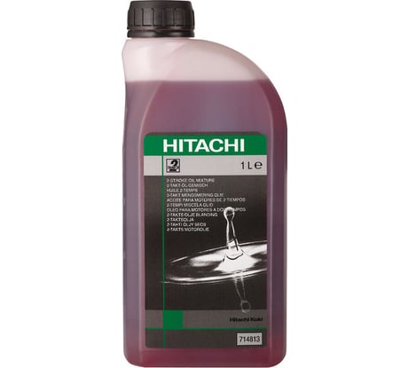 Масло моторное полусинтетическое (1 л) для 2-х тактных двигателей Hitachi HTC-714813