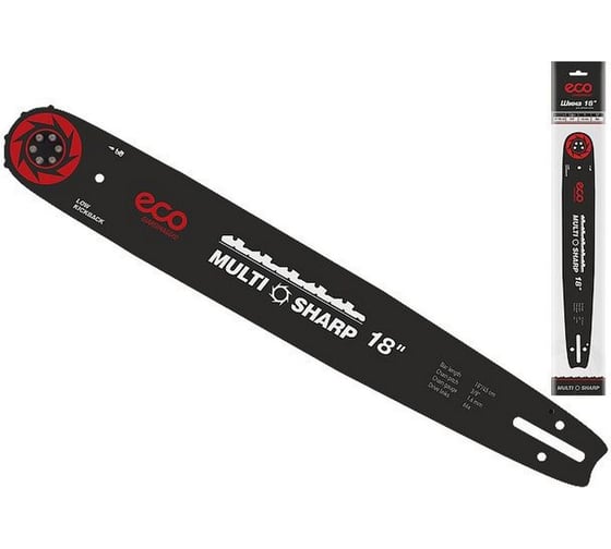 Шина Multi sharp 45 см, 18", 3/8" LP 1.6 мм, 9 зубьев ECO CSP-039 1