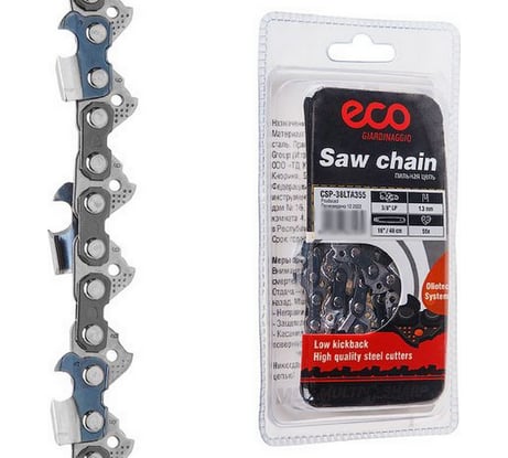 Цепь 38LTA 40 см, 3/8", LP 1.3 мм, 55 звеньев ECO CSP-38LTA355