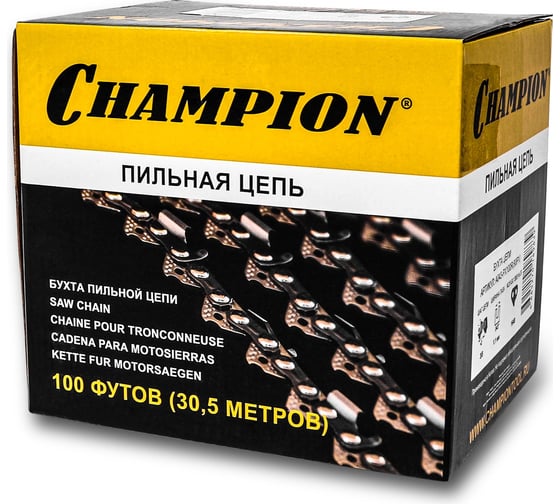 Бухта цепи 90PX 3/8", 1.1 мм, 1640 звеньев Champion A043-PX100R