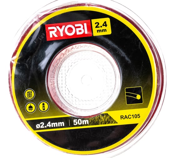 Леска для триммеров (2,4 мм; 50 м; круг) Ryobi RAC105 5132002642
