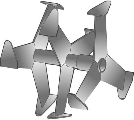 Фрезы "Гусиные лапки" для культиваторов Целина-500, CHAMPION Целина 010213