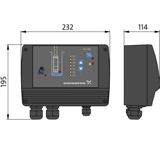 Блок управления CU 301 GRUNDFOS 96436753