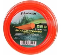 Леска шестигранная 2.4 мм, 15 м для триммера UNITRAUM UN-NH24B15