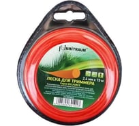 Леска круглая 2.4 мм, 15 м для триммера UNITRAUM UN-NR24B15