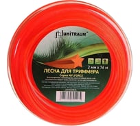 Леска для триммера звезда (2 мм, 76 м) UNITRAUM UN-NS20B76