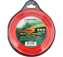 Леска для триммера звезда (3 мм, 33 м) UNITRAUM UN-NS30B33