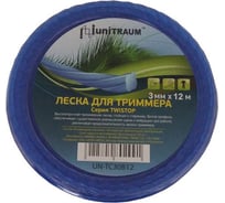 Леска для триммера клевер витая (3 мм, 12 м) UNITRAUM UN-TC30B12