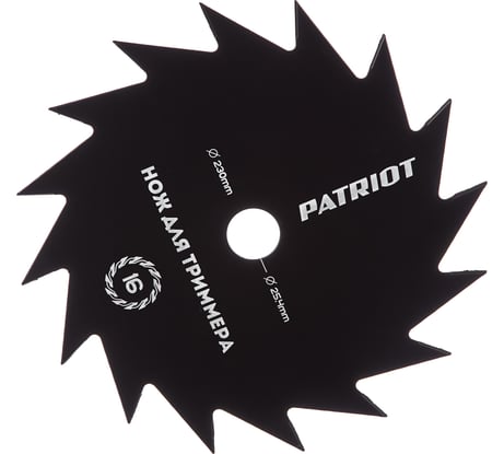 Нож TBS-16 (230 мм; 25.4 мм) для триммеров PATRIOT 809115215