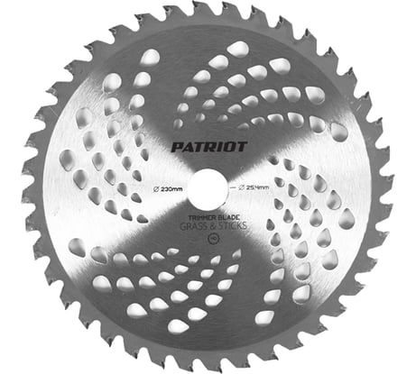 Нож TBS-40N (230 мм; 25.4 мм) для триммеров PATRIOT 809115230
