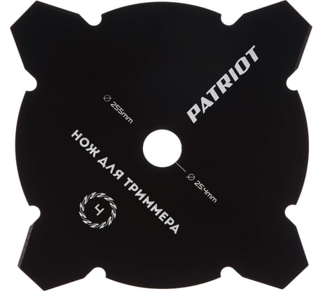 Нож TBM-4 (255 мм; 25.4 мм) для триммеров PATRIOT 809115208