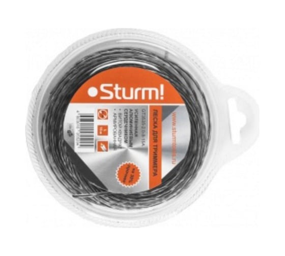 Леска для триммера (2.0 мм; 15 м; витой квадрат) Sturm GT3535-2.0-8-15A 1