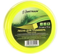 Леска для триммера квадратная 2.4 мм, 15 м UNITRAUM UN-CQ24B15