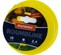 Леска Roundline (15 м; 2.4 мм; круглая; желтая) PATRIOT 805201017