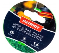 Леска Starline (15 м; 1.6 мм; звезда; зеленая) PATRIOT 805201051