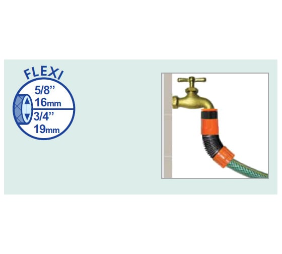 Гибкий коннектор для шлангов 3/4" и 5/8" ELGO LQ44GC