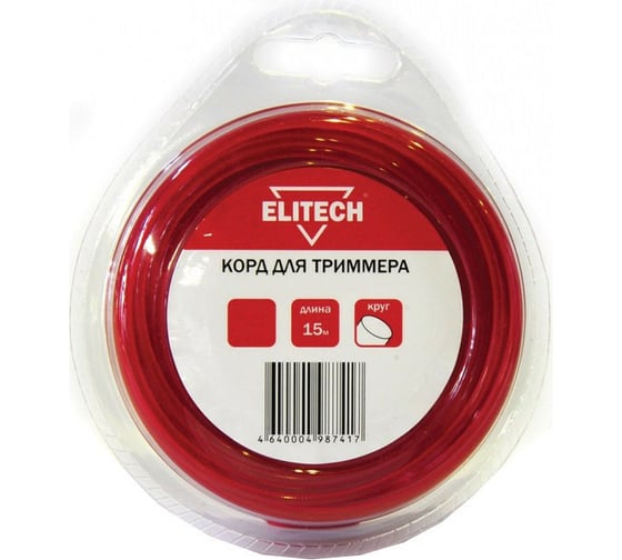 Леска (3.0 мм; 15 м; круг) Elitech 0809.003200 1
