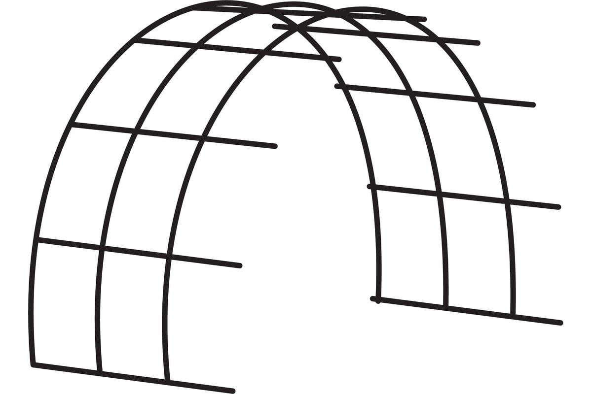 Каркас вставки к теплице универсал-лайт ВОЛЯ 18 - выгодная цена, отзывы,  характеристики, фото - купить в Москве и РФ