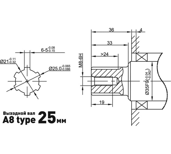 Двигатель дизельный 186F-А8 (10 л.с.) CARVER 01.010.00125