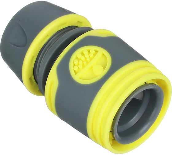 Коннектор быстросъемный PROF+ для шланга 1/2", обрезиненное покрытие ABS Inbloom 169-028