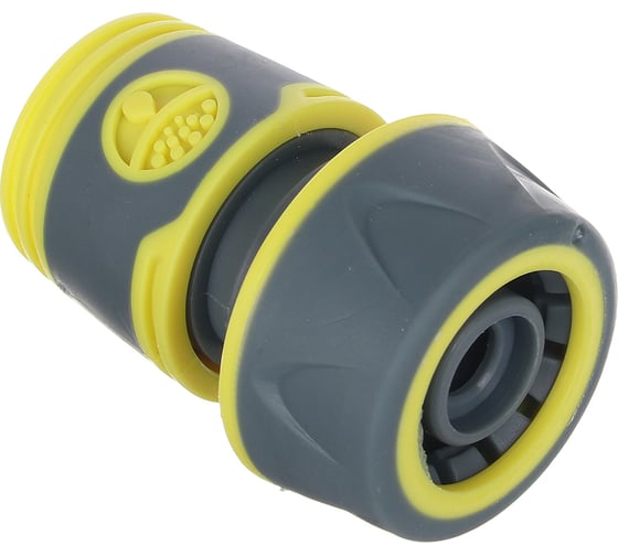 Коннектор быстросъемный PROF+ для шланга 3/4", обрезиненное покрытие ABS Inbloom 169-026