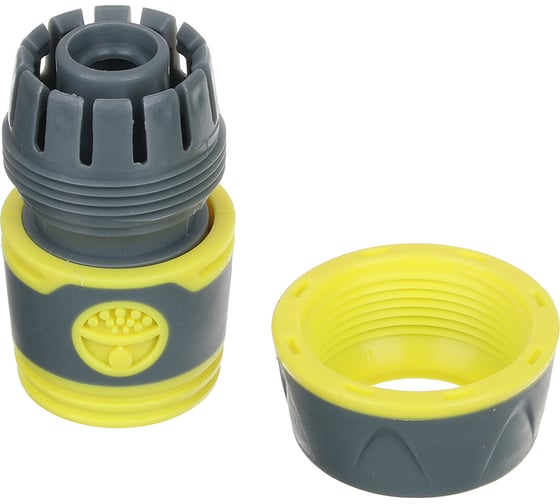 Коннектор быстросъемный PROF+ для шланга 3/4", обрезиненное покрытие ABS Inbloom 169-026