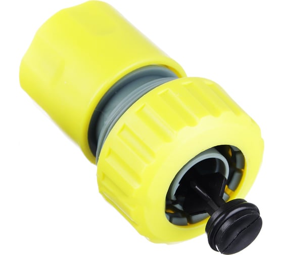 Коннектор для шланга 3/4" с аквастопом Inbloom 160-031 1