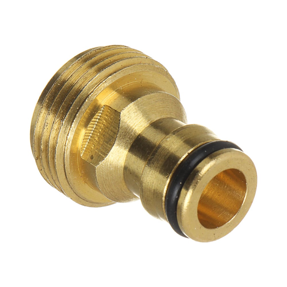 Штуцер резьбовой для крана PROF+ с внешней резьбой 3/4\", латунь MY-310 ...