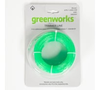 Витая леска для триммера 2.4 мм GreenWorks 2950207