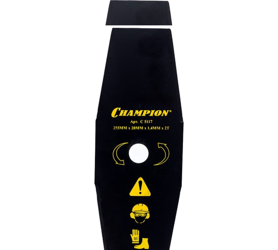 Нож для жесткой травы (255х20 мм) Champion C5117 1