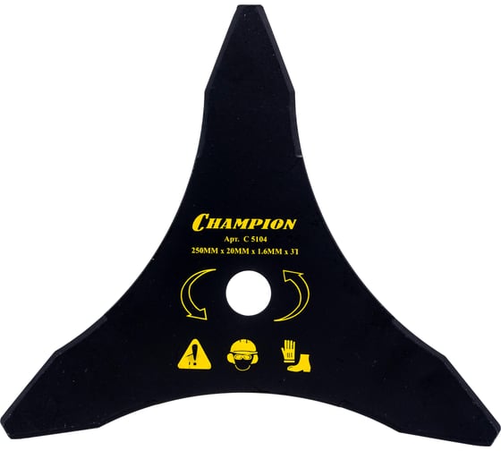 Нож для жесткой травы (250х20 мм) Champion C5104