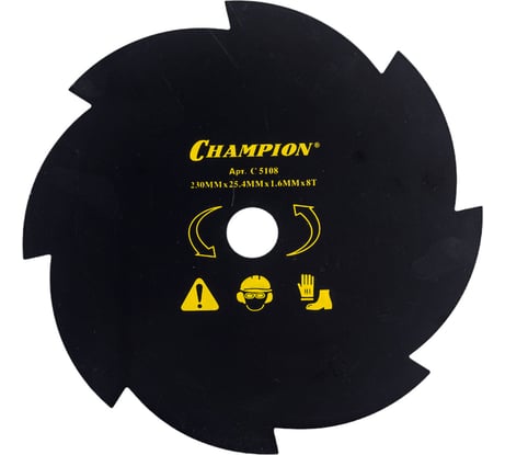 Нож для жесткой травы (230х25.4 мм) Champion C5108