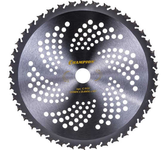 Нож с зубцами из твердого сплава Anti-kick (255х25.4 мм) Champion