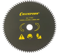 Нож с остроугольными зубцами (230х25.4 мм) Champion C5112 15599550