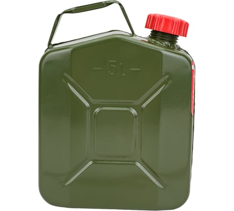 Канистра стальная, вертикальная, антикоррозийное покрытие, толщина стенки 0.7 мм, горловина с навинчивающейся крышкой, 5 литров AUTOPROFI KAN-700 (5L)