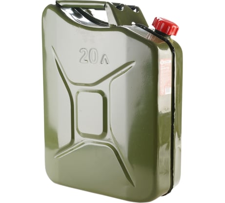 Канистра стальная, вертикальная, антикоррозийное покрытие, толщина стенки 0,7 мм, горловина с навинчивающейся крышкой, 20 литров AUTOPROFI KAN-700 (20L)